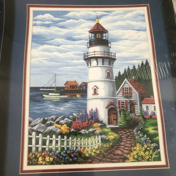 Paintworks Paint by Number #91008 Lighthouse Cove by Edie Hopkins 16x20 New/ NIB - Picture 3 of 6